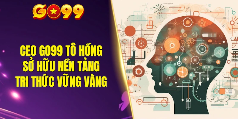 CEO GO99 Tô Hồng sở hữu nền tảng tri thức vững vàng